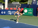 Nice serve coming from Maria SAKKARI GRE, on NATIONAL BANK GRANDSTAND Thursday, August 11, 2022