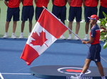 The Canadian Flag is the symbol of the Canadian Open Tennis Championship, as it is known around the World.