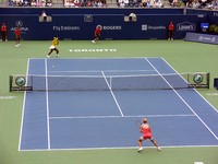 Elena Dementieva and Serena Williams on Stadium Court.