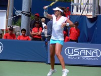 Medina Garrig playing on Grandstand in Toronto Rogers Cup 2011.