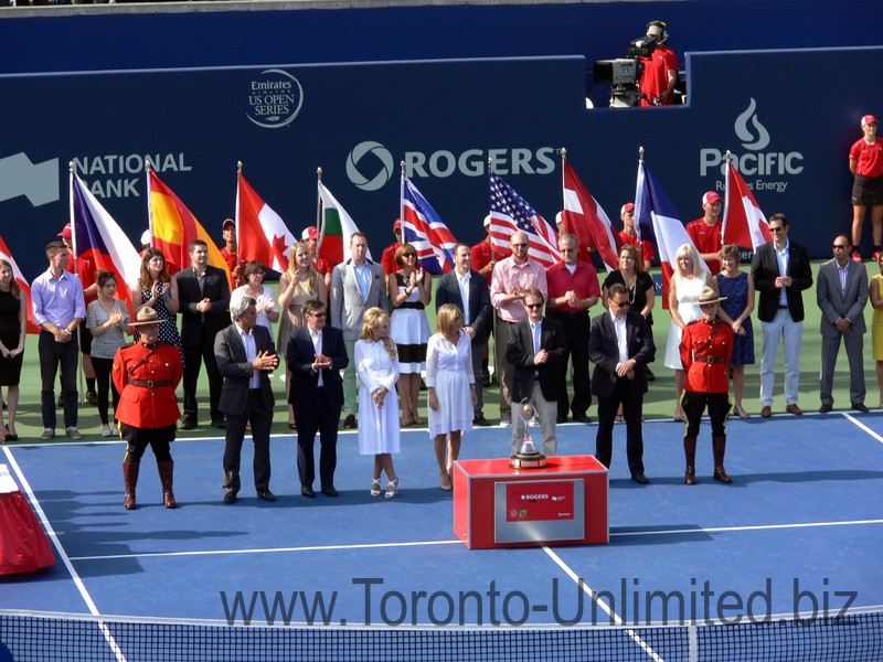 Rogers Cup organizing committee during closing ceremonies August 10, 2014 Rogers Cup  