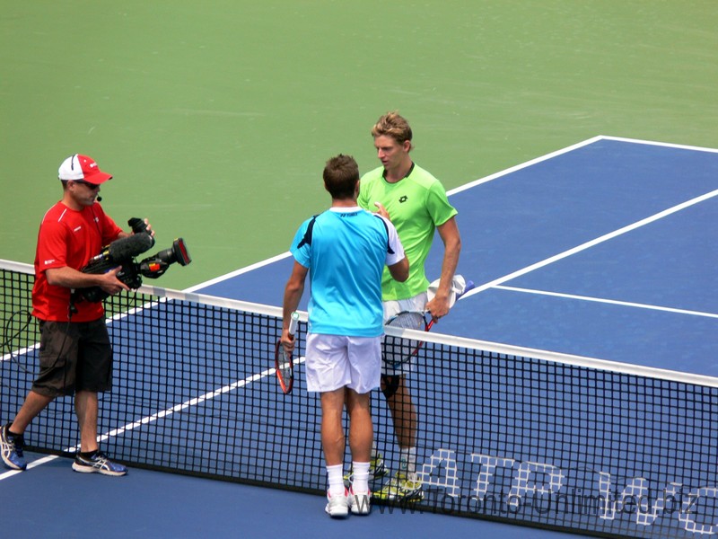 Kevin Anderson a winner over Stan Wawrinka on Stadium Court August 7, 2014 Rogers Cup Toronto