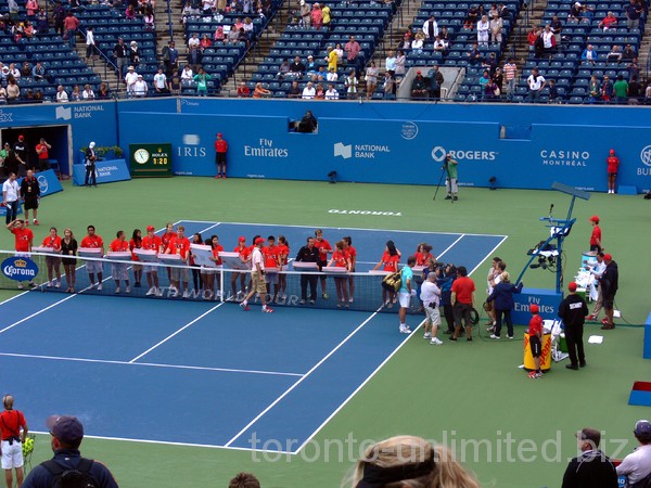 Centre Court entertainment with chance of big prize sponsored by National Bank, August 12, 2012 Rogers Cup..