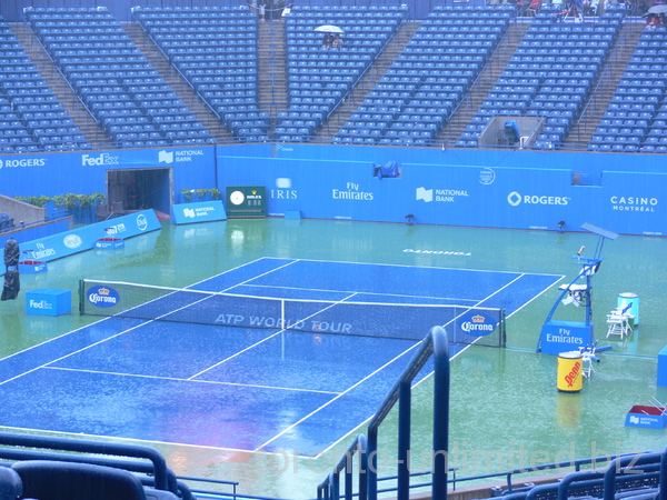 A tennis court or wading pool?  Centre Court August 10, 2012.