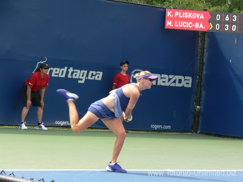 Mariana Lucic-Baroni is playing Karolina Pliskova (CZE) 11 August 2015 Rogers Cup Toronto