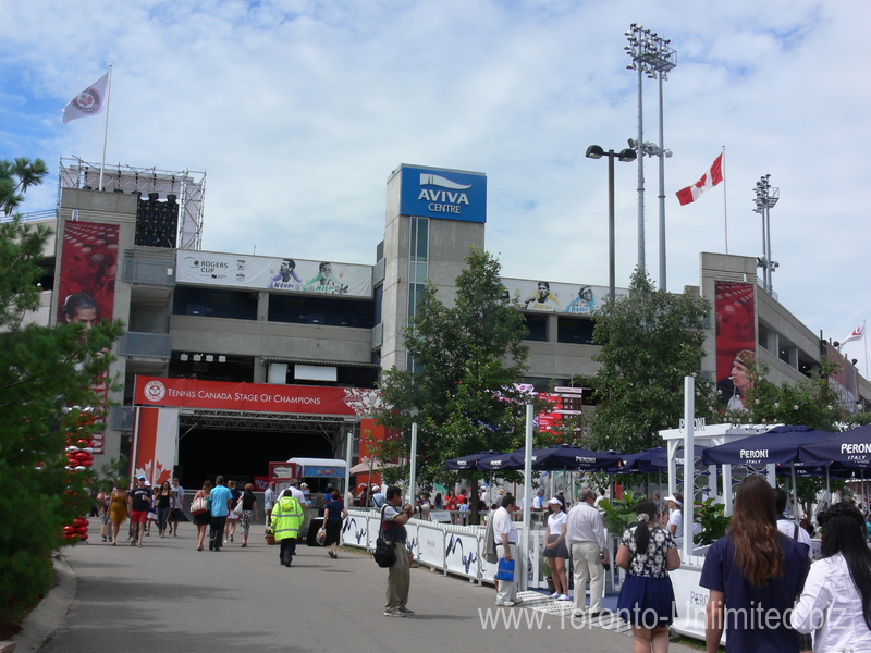 Aviva Centre for tennis viewed from Tennis Village Rogers Cup 2015 