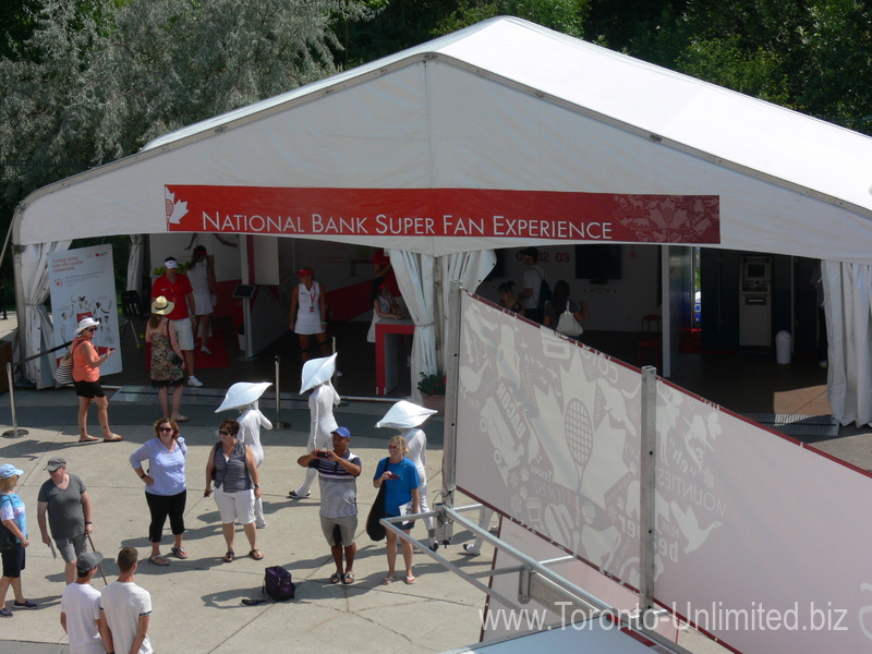 National Bank Super Fan Experience tent at Rogers Cup 2015 in Toronto