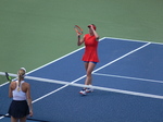 Elina Svitolina (UKR) has just won against Caroline Wozniacki (DEN) .