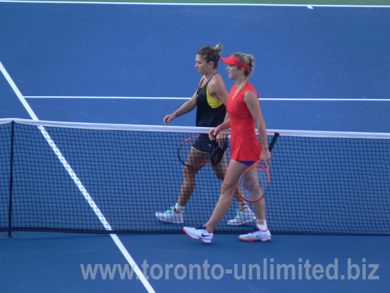 Elena Svitolina a winner and Simona Halep 12 August 2017 Toronto!