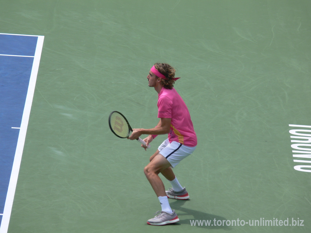 Stefanos Tsitsipas on the Centre Court August 9, 2018  Rogers Cup Toronto