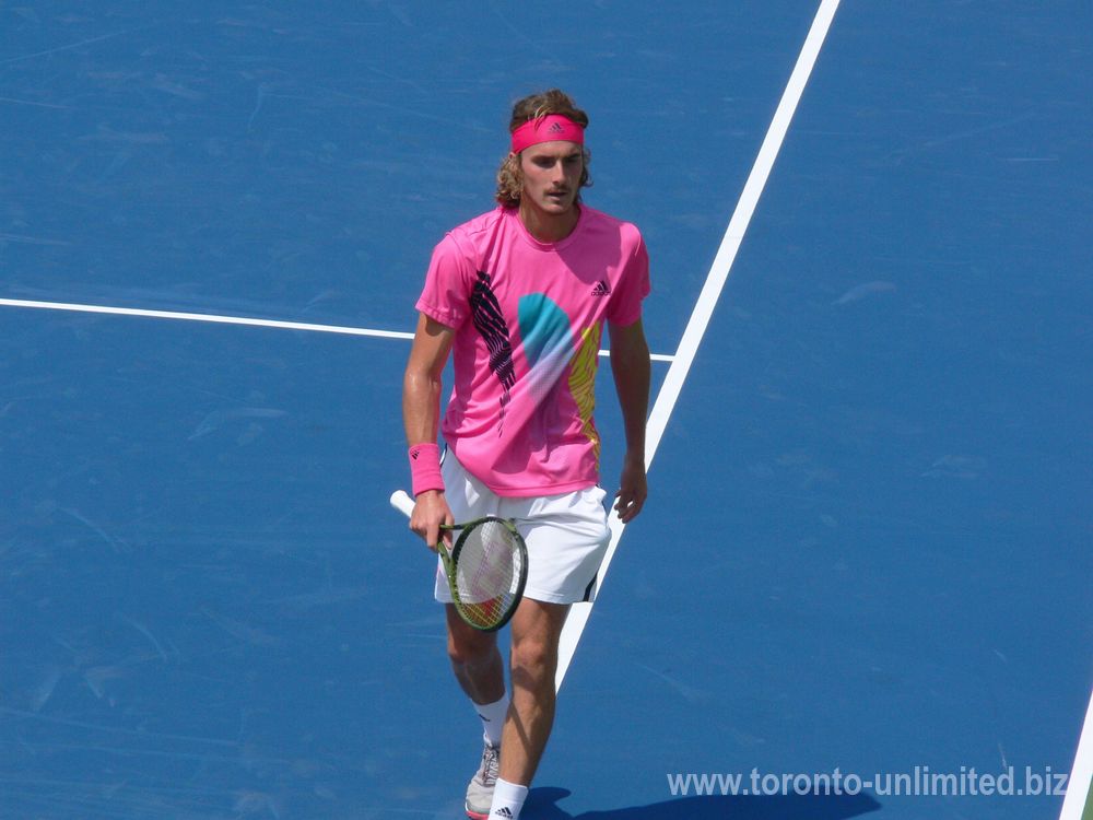Stefanos Tsitsipas walking on the Centre Court August 9, 2018 Rogers Cup Toronto!