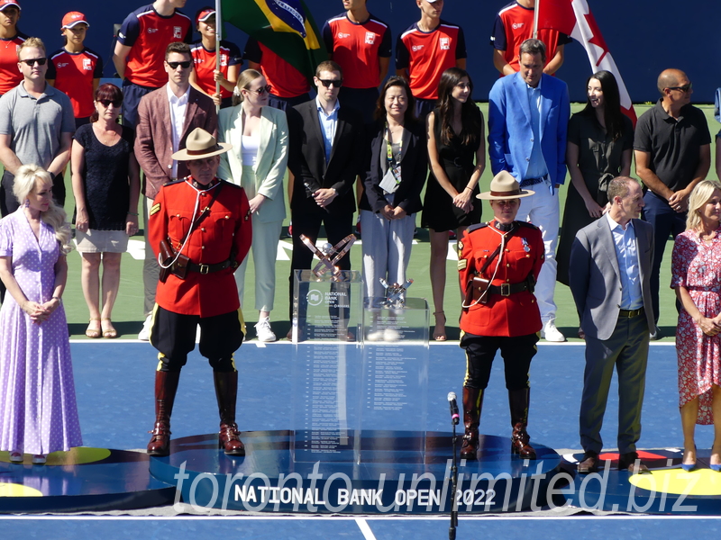  National Bank Open 2022 Toronto - Singles Final with Closing Ceremony and Trophies for their Presentation to the Winner and Runnerup