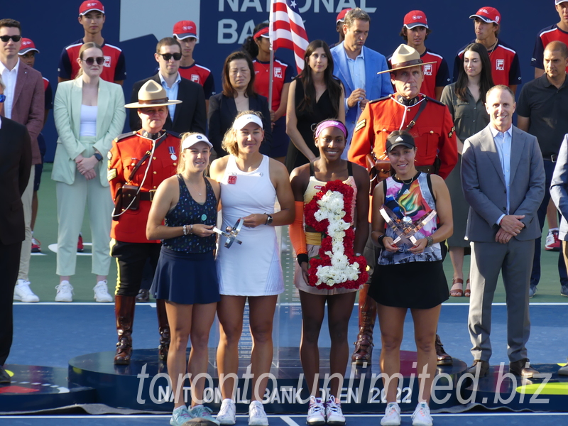 National Bank Open 2022 Toronto - Doubles Final - Closing Ceremony