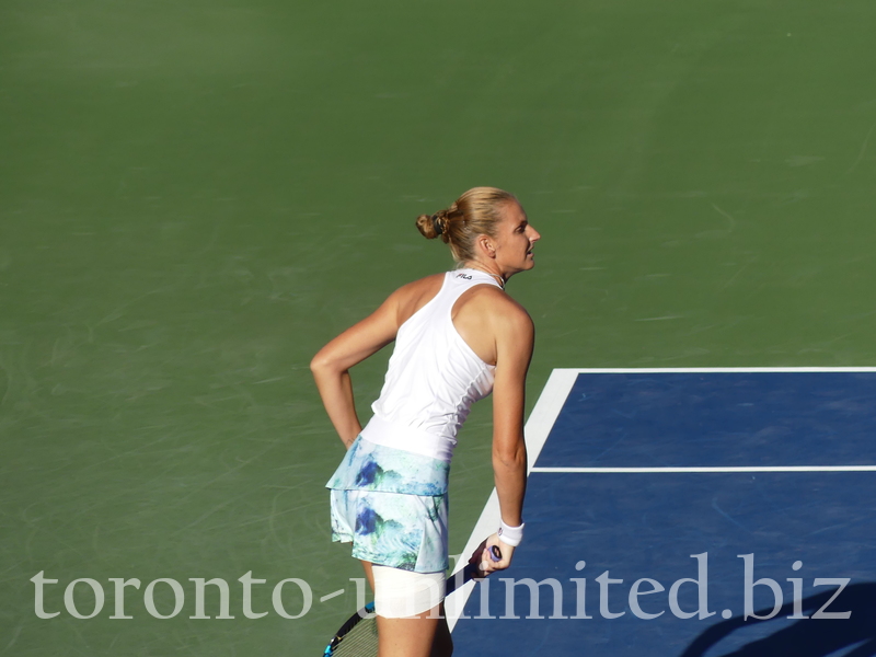 Beatriz HADDAD MAIA BRA Vs. [14] Karolina PLISKOVA CZE on Centre Court in Semifinal match Saturday, August 13, 2022