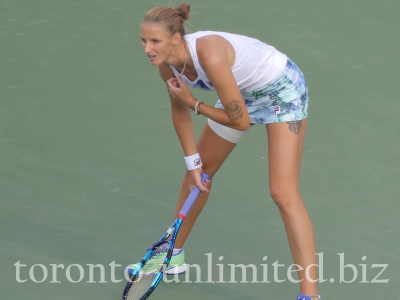 Karolina Pliskova in Semifinal match againts Beatriz HADDAD MAIA BRA on Centre Court August 13, 2022