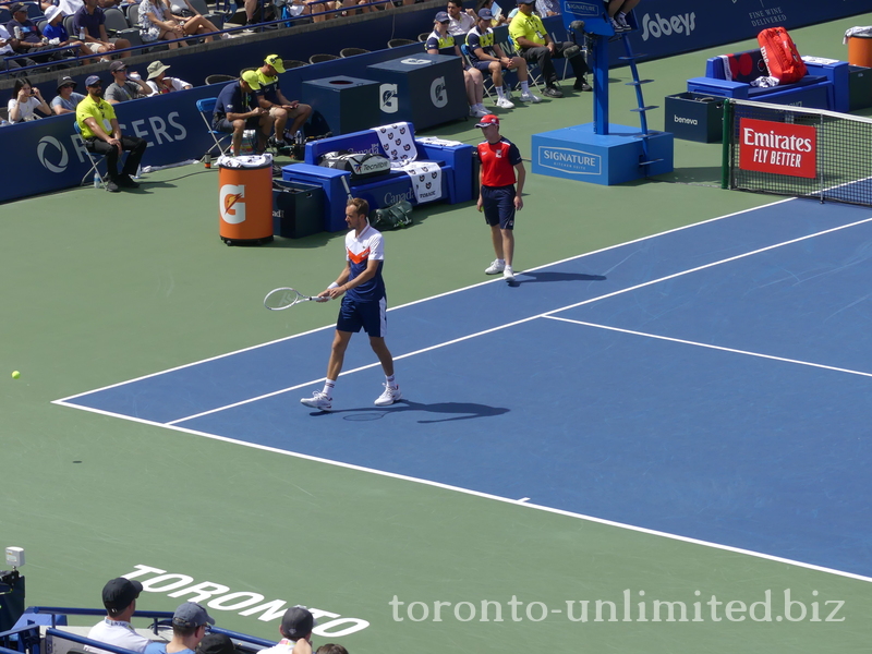 Daniil MEDVEDEV [2] on Centre Court playing Alex DE MINAUR (AUS) 