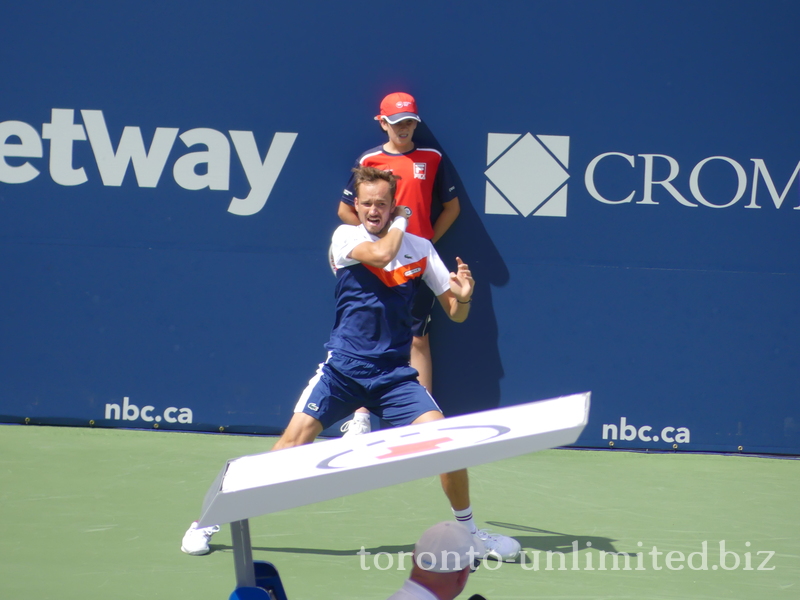 Daniil MEDVEDEV [2] playing on Centre Court 11 August 2023 National Bank Open