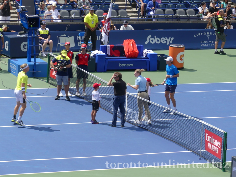 Semifinal match between Alejandro DAVIDOVICH FOKINA (ESP)  and Alex DE MINAUR (AUS) 12 August 2023 National Bank Open