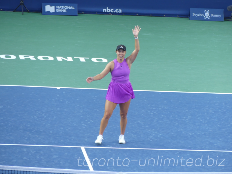 National Bank Open Toronto Singles Final August 12, 2024 - Victorious Jessica Pegula