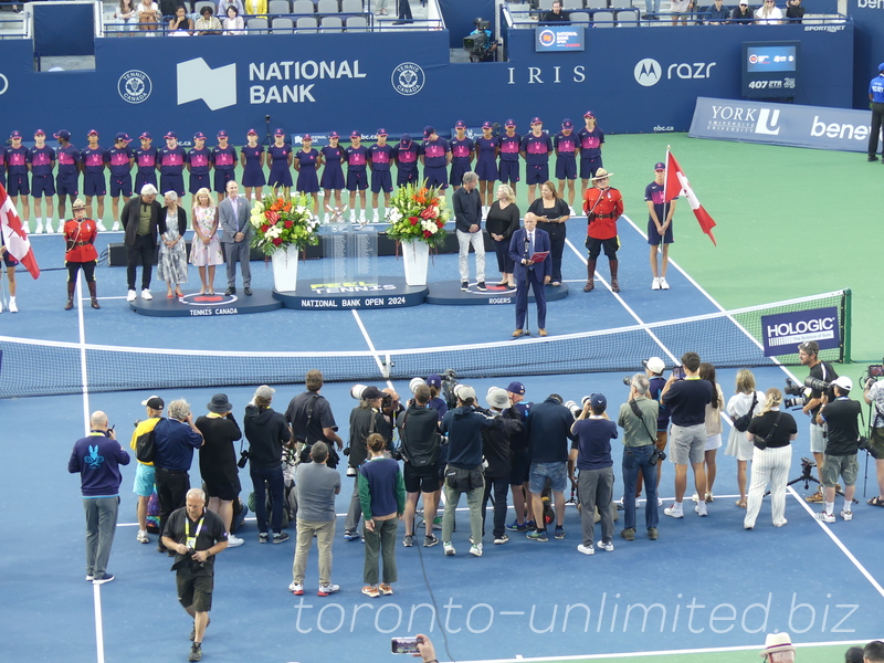 National Bank Open Toronto Singles Final August 12, 2024 - Closing Ceremony and Ken Crosina speaking