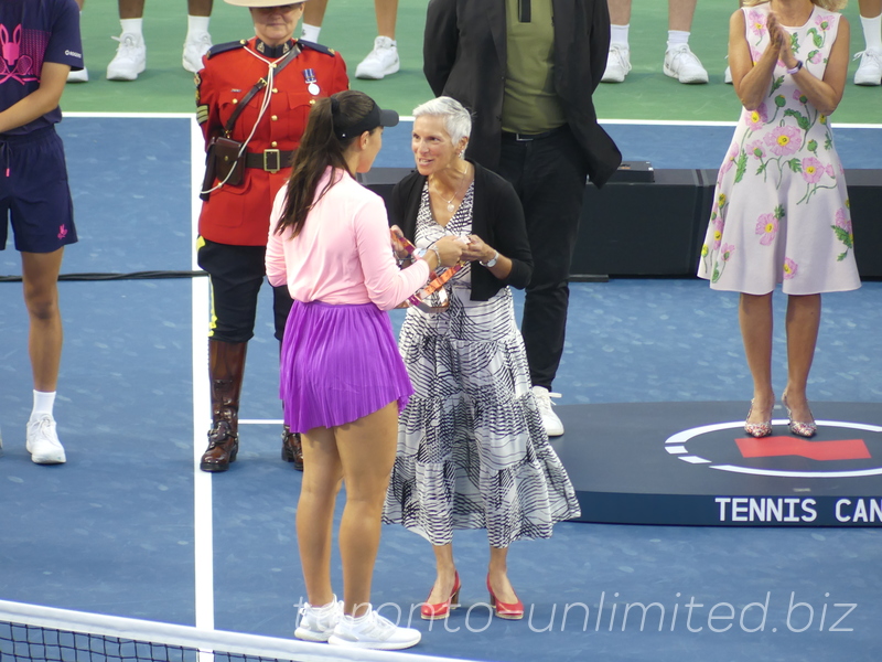 National Bank Open Toronto Singles Final August 12, 2024 - Lucie Blanchet and Jessica Pegula