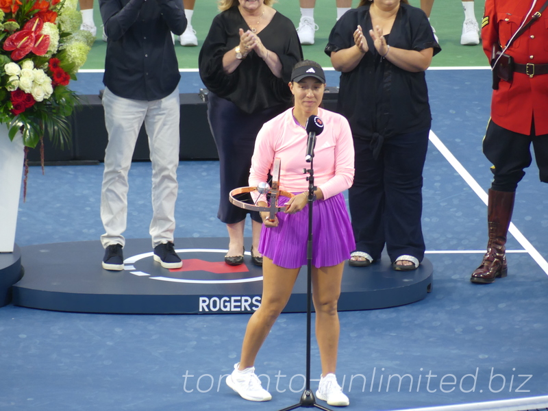 National Bank Open Toronto Singles Final August 12, 2024 - Jessica Pegula speaking 