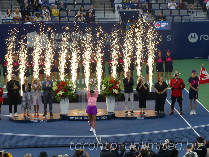 National Bank Open Toronto Singles Final August 12, 2024 - Firework Display