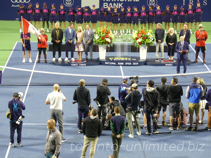 Doubles Final Closing Ceremony at National Bank Open 2024 in Toronto