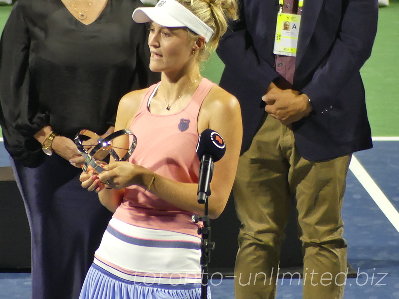 National Bank Open Toronto Doubles Final August 12, 2024 - Gabriele Dabrovsky speaking