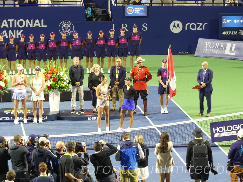 National Bank Open Toronto Doubles Final Closing Ceremony August 12, 2024