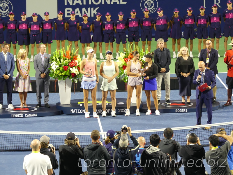 National Bank Open Toronto Doubles Final Closing Ceremony August 12, 2024