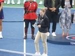 Chair Umpire  Eva Asderaki-Moore  with token of our appreciation from Tennis Canada and National Bank Open