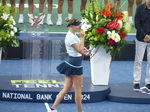 National Bank Open Toronto Singles Final August 12, 2024 - Amanda Anisimova with her 