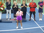 National Bank Open Toronto Singles Final August 12, 2024 - Victorious Jessica Pegula speaking 