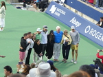 National bank Open Toronto Singles Final August 12, 2024 Jessica Pegula with her support team 