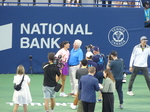 Jessica Pegula with her Canadian grandfather Ralph Kerr at the National Bank Open Toronto Singles Final August 12, 2024